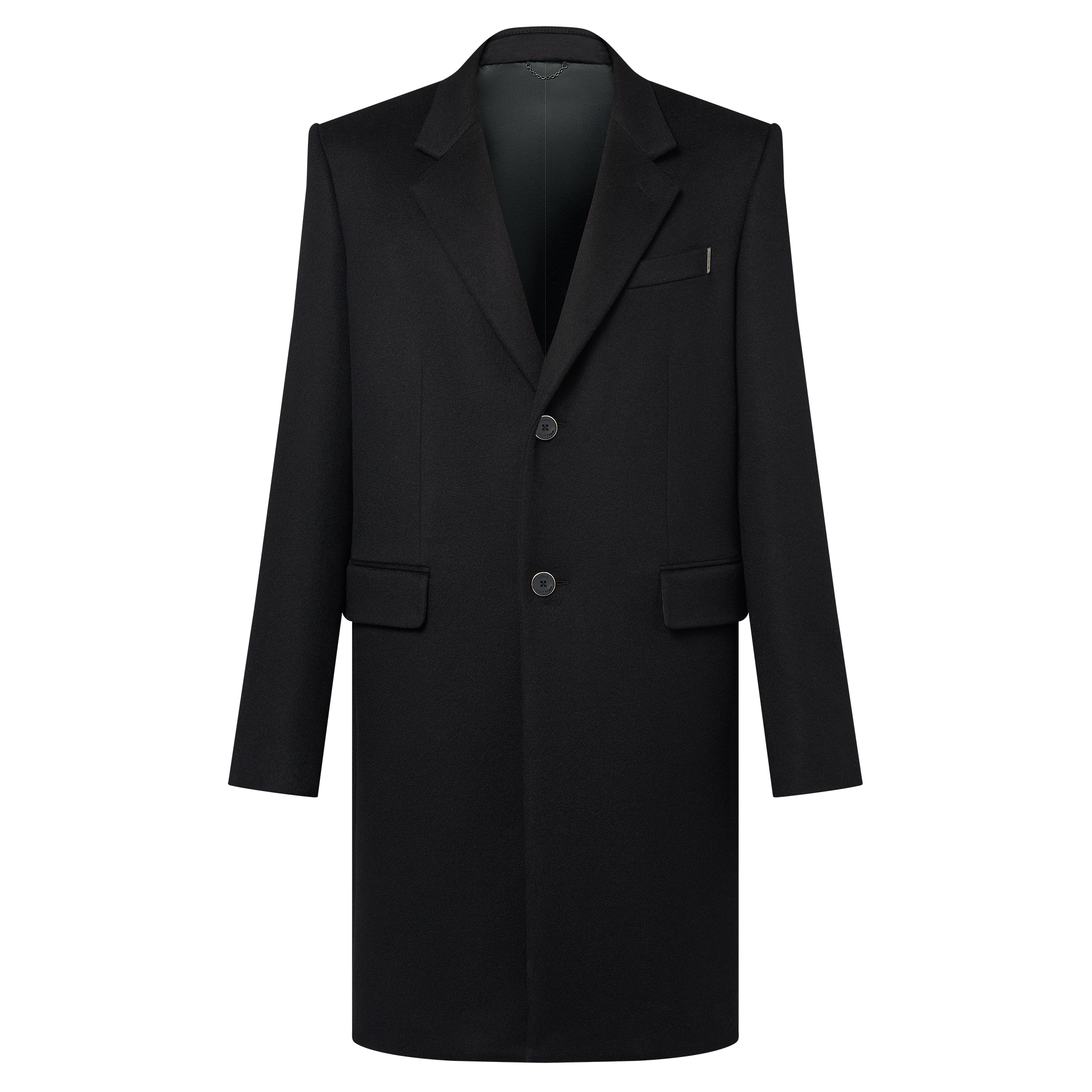 Single-Breasted Tailored Cashmere Coat  in Men