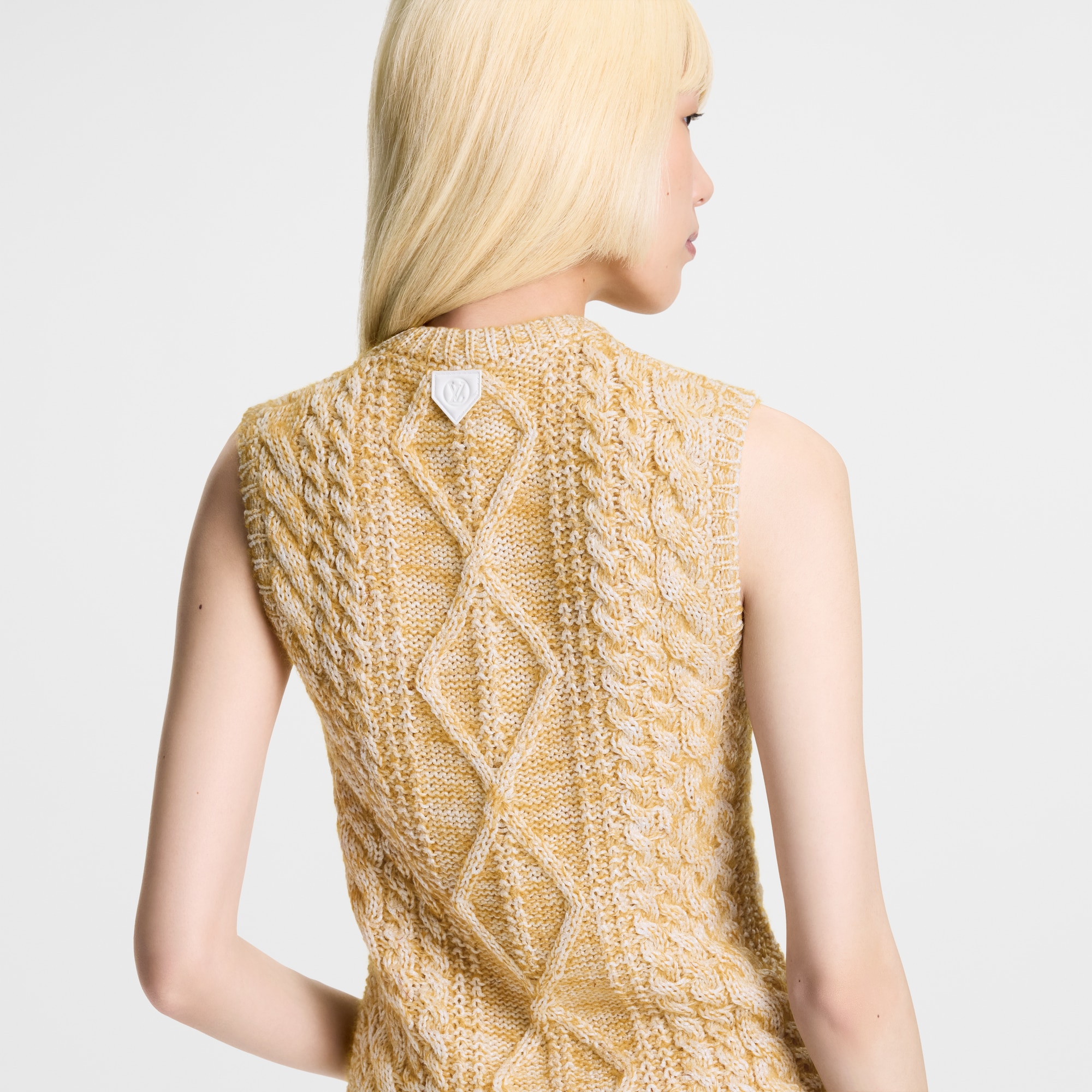 Sleeveless Cable Knit Pullover  in Women
