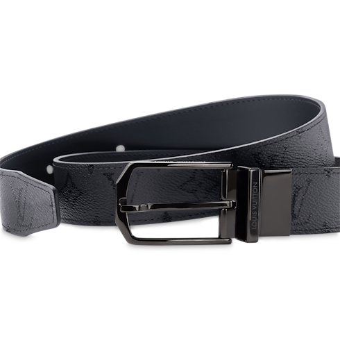 Slender Monogram Midnight 35mm Reversible Belt G72 in Men's Accessories Men's Belts collections by Louis Vuitton (Product zoom)