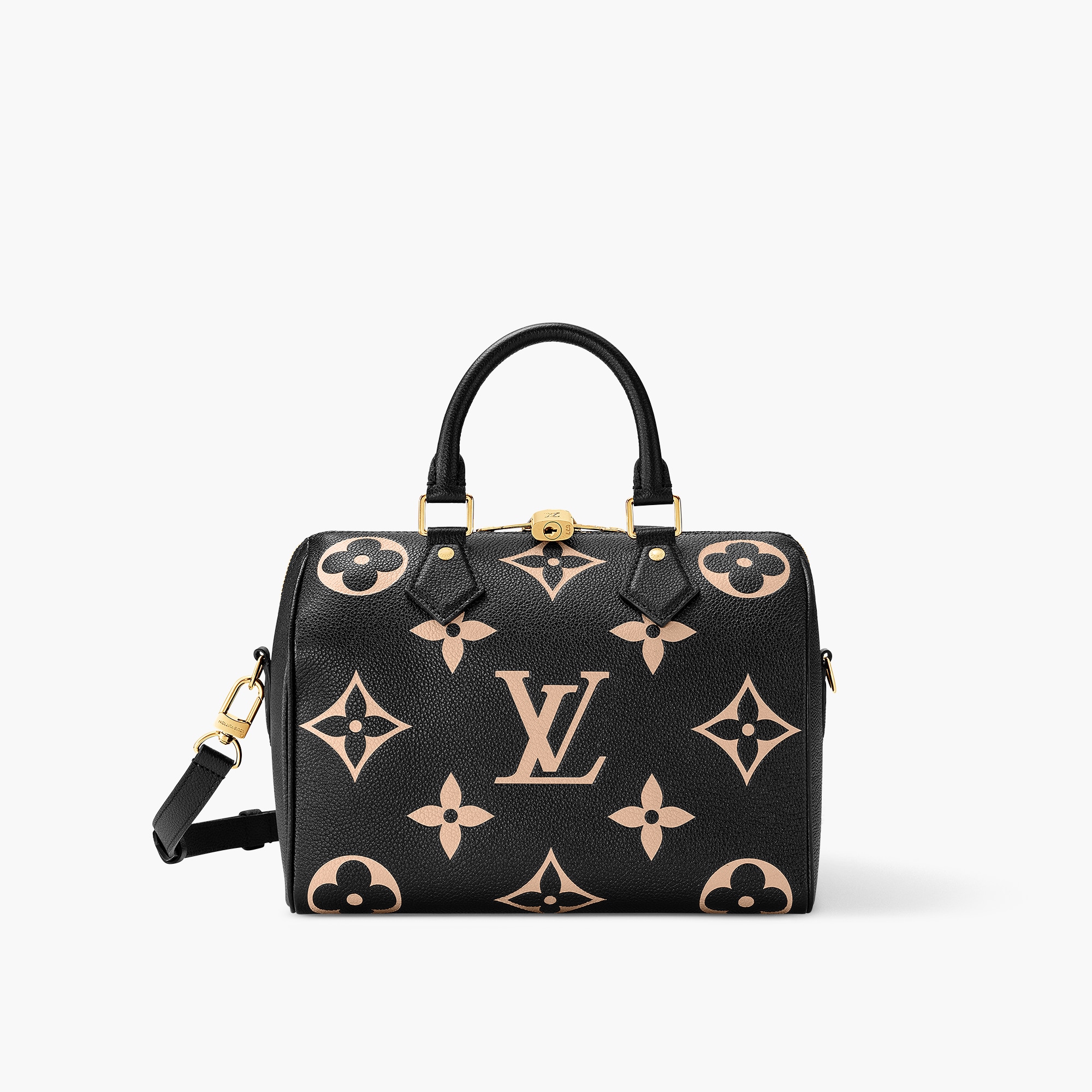 Speedy Bandoulière 25 Bicolour Monogram Empreinte Leather