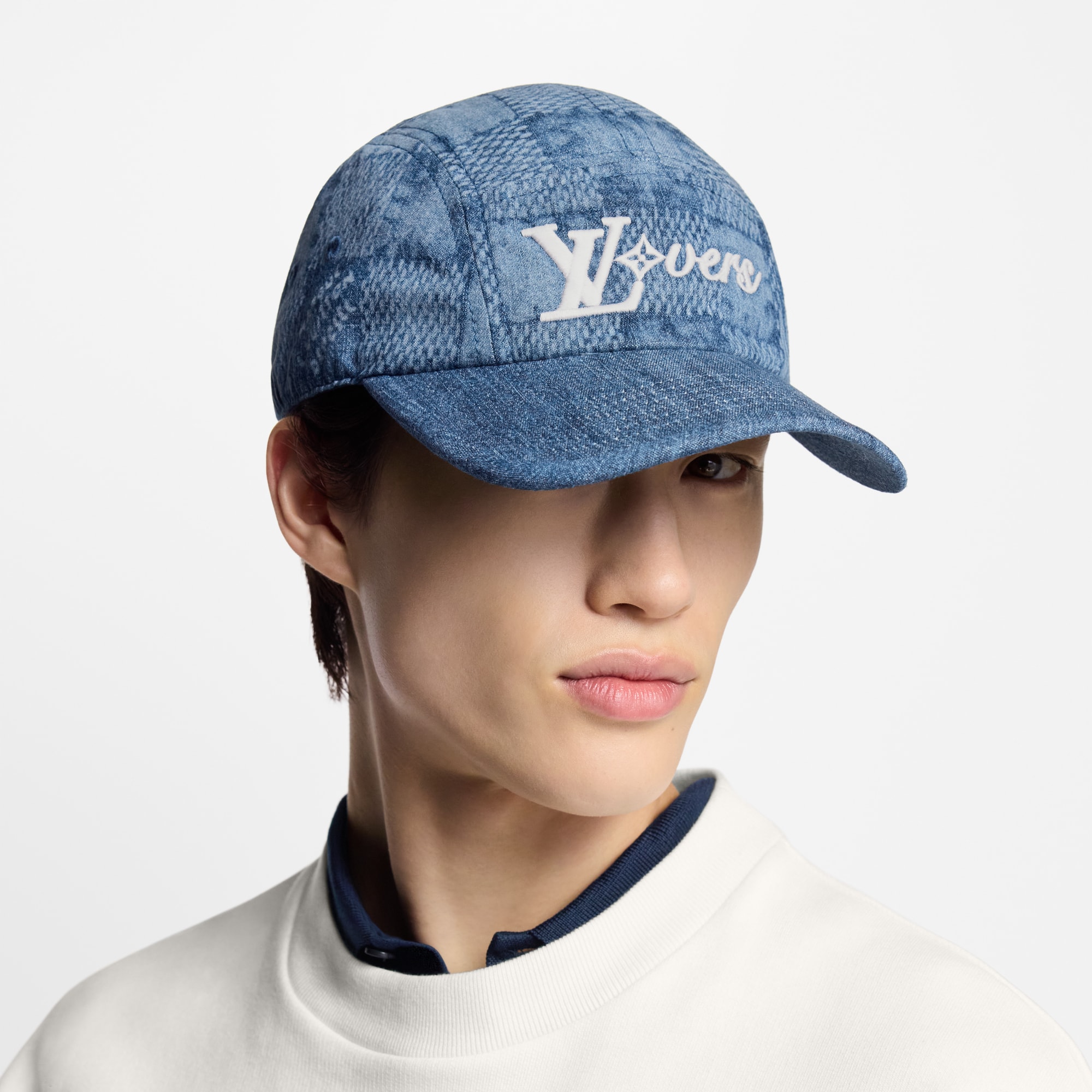 Splash Damier Cap . in Men