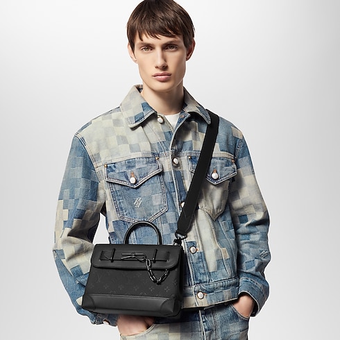 Steamer PM Monogram Taurillon Leather LG - G90 in Men's Bags All Collections collections by Louis Vuitton (Product zoom)