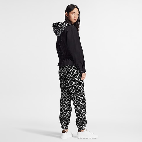 Stencil-effect Monogram Jogging Pants in Women's Ready-to-Wear Pants collections by Louis Vuitton (Product zoom)