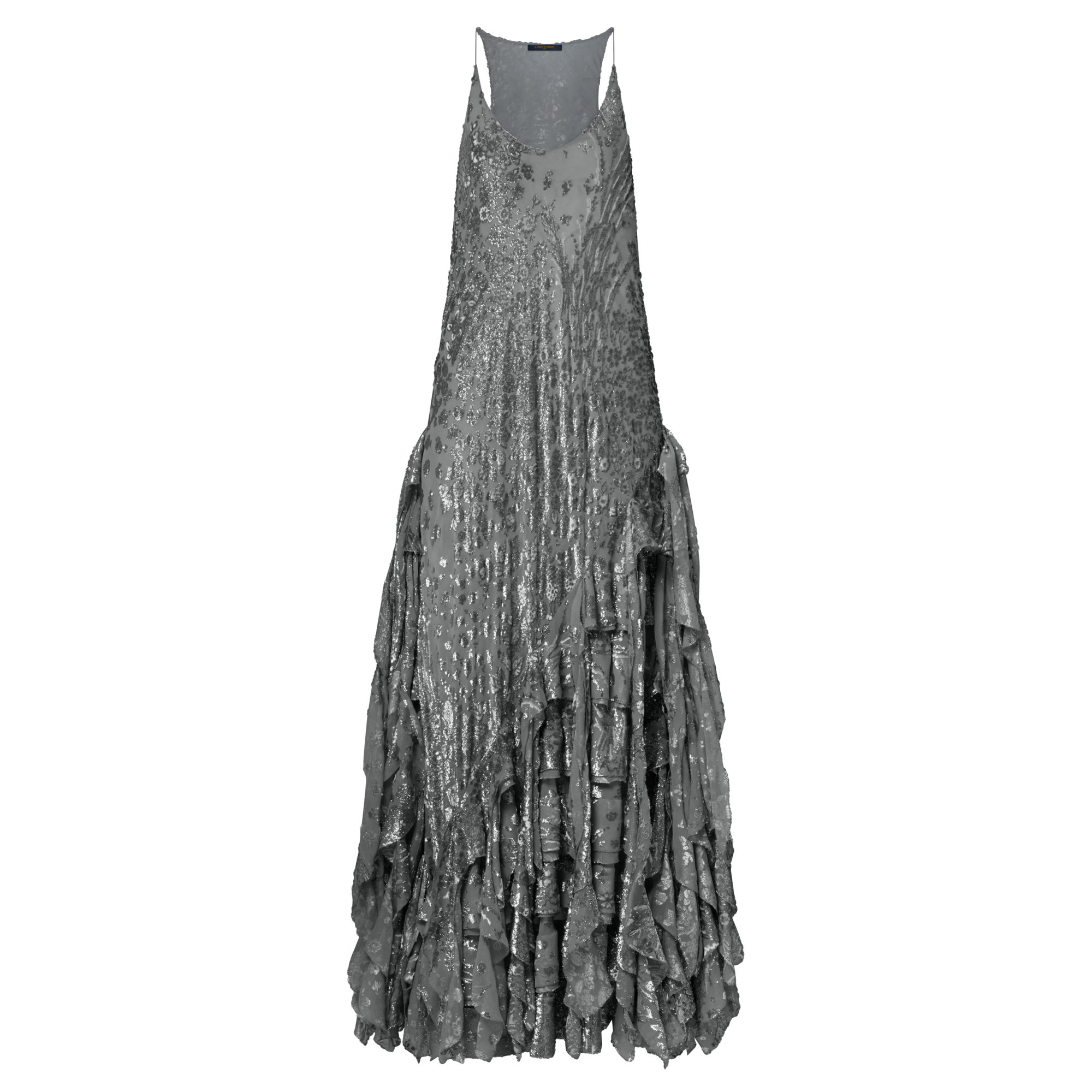 Strappy Maxi Dress W/ Ruffle Hem  in Women