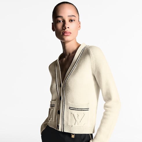 Stripe Accent Cardigan in Women's Ready-to-Wear Knitwear collections by Louis Vuitton (Product zoom)