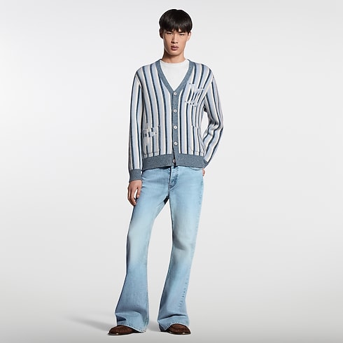 Striped Jacquard Cardigan in Men's Ready-to-Wear All Ready-to-Wear collections by Louis Vuitton (Product zoom)