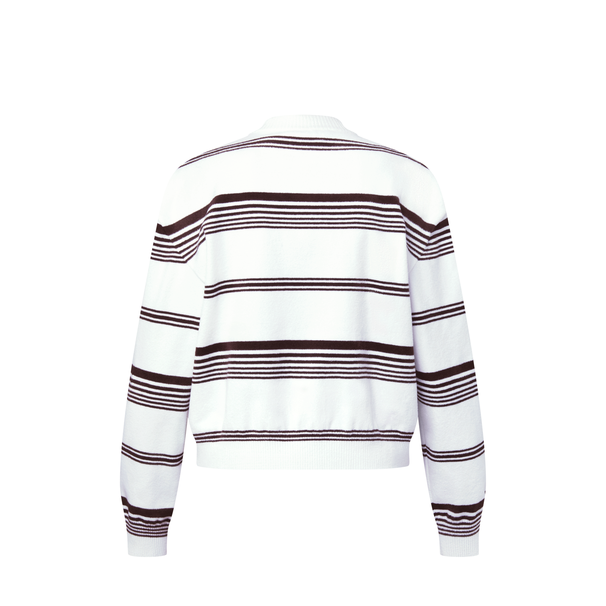 Striped Knit Pullover  in Women
