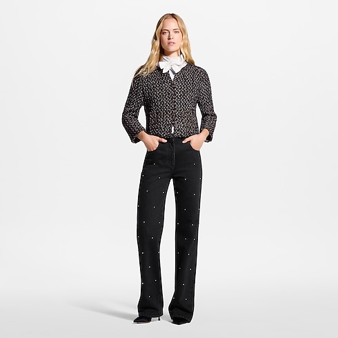 Stud Detail Jeans in Women's Ready-to-Wear Pants and Shorts collections by Louis Vuitton (Product zoom)