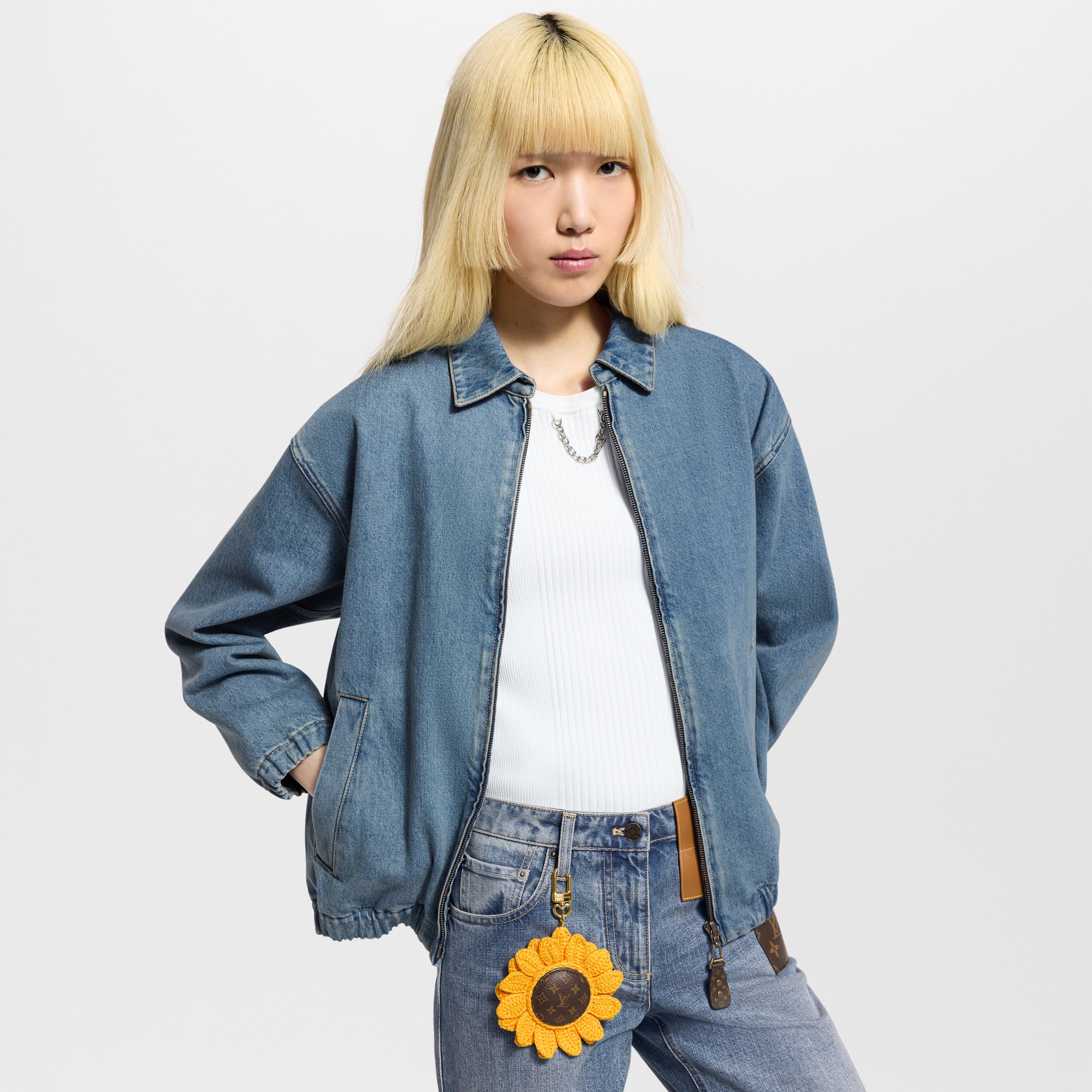 Sunflower Crochet Bag Charm . in Women