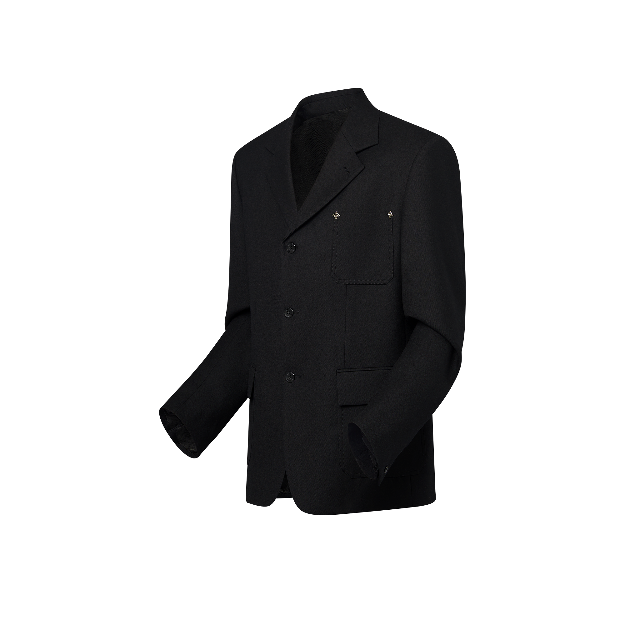 Tailored Single-Breasted Wool Jacket  in Men