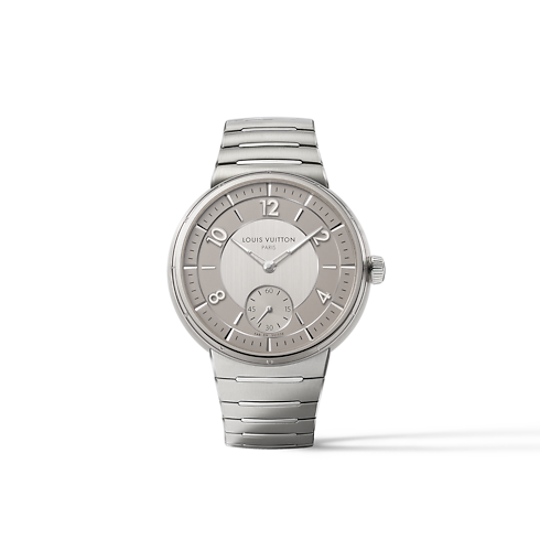 Tambour, Automatic, 40mm, Steel in Watches's All Watches } collections by Louis Vuitton (Product zoom)