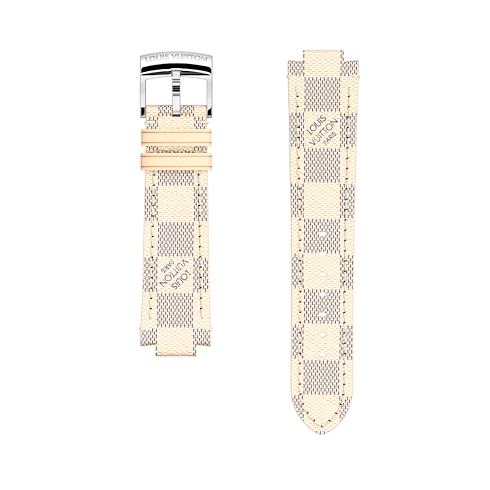 Tambour Damier Azur Canvas Strap in Women's Jewellery My LV Tambour collections by Louis Vuitton (Product zoom)