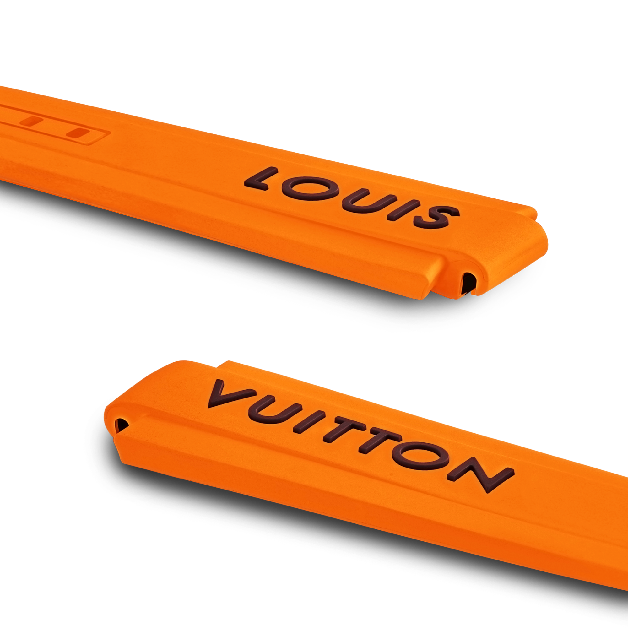 Tambour Louis Vuitton Rubber Strap  in Watches