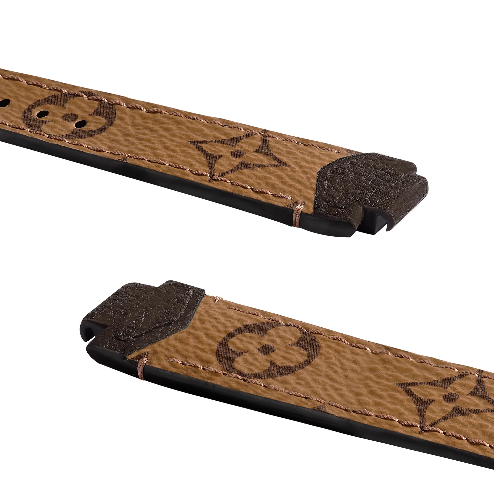 Tambour Monogram Canvas Strap  Watches Watches Collections Watch Straps | LOUIS VUITTON (Product zoom)