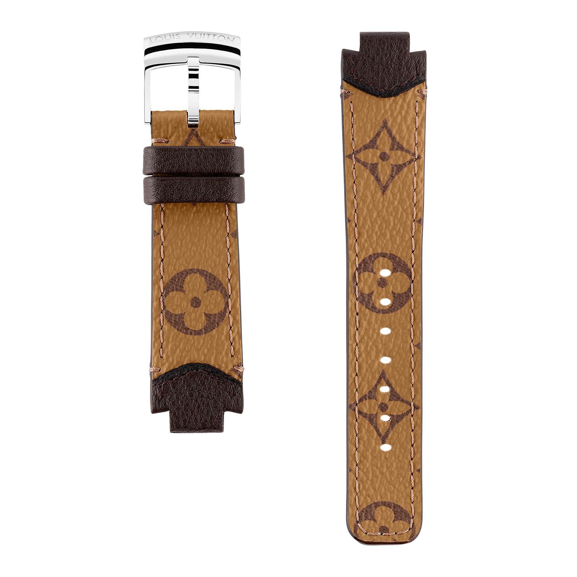 Tambour Monogram Canvas Strap  Watches Watches Collections Watch Straps | LOUIS VUITTON (Product zoom)