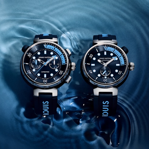 Tambour Street Diver, quartz, 39.5mm, steel in Watches's All Watches } collections by Louis Vuitton