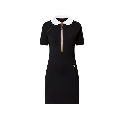 Technical Jersey Peter Pan Collar Dress in Women's Ready-to-Wear Dresses collections by Louis Vuitton (Product zoom)
