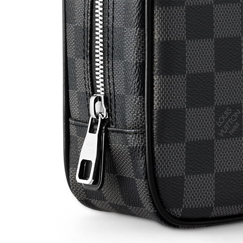 Toilet Pouch GM Damier Graphite in Men's Travel Travel Accessories collections by Louis Vuitton (Product zoom)