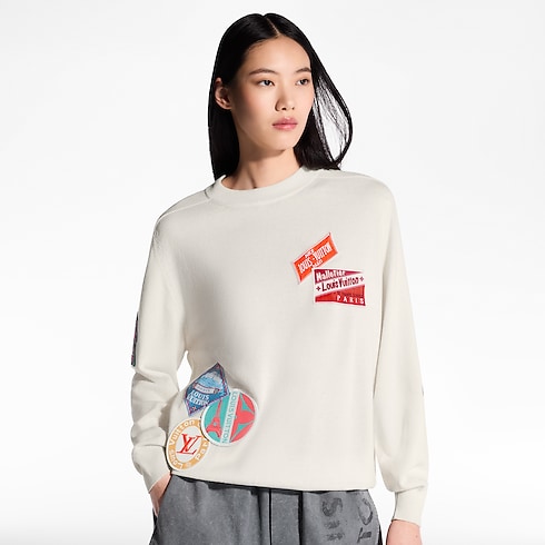 Travel Patch Cashmere Pullover in Women's Ready-to-Wear Knitwear collections by Louis Vuitton (Product zoom)