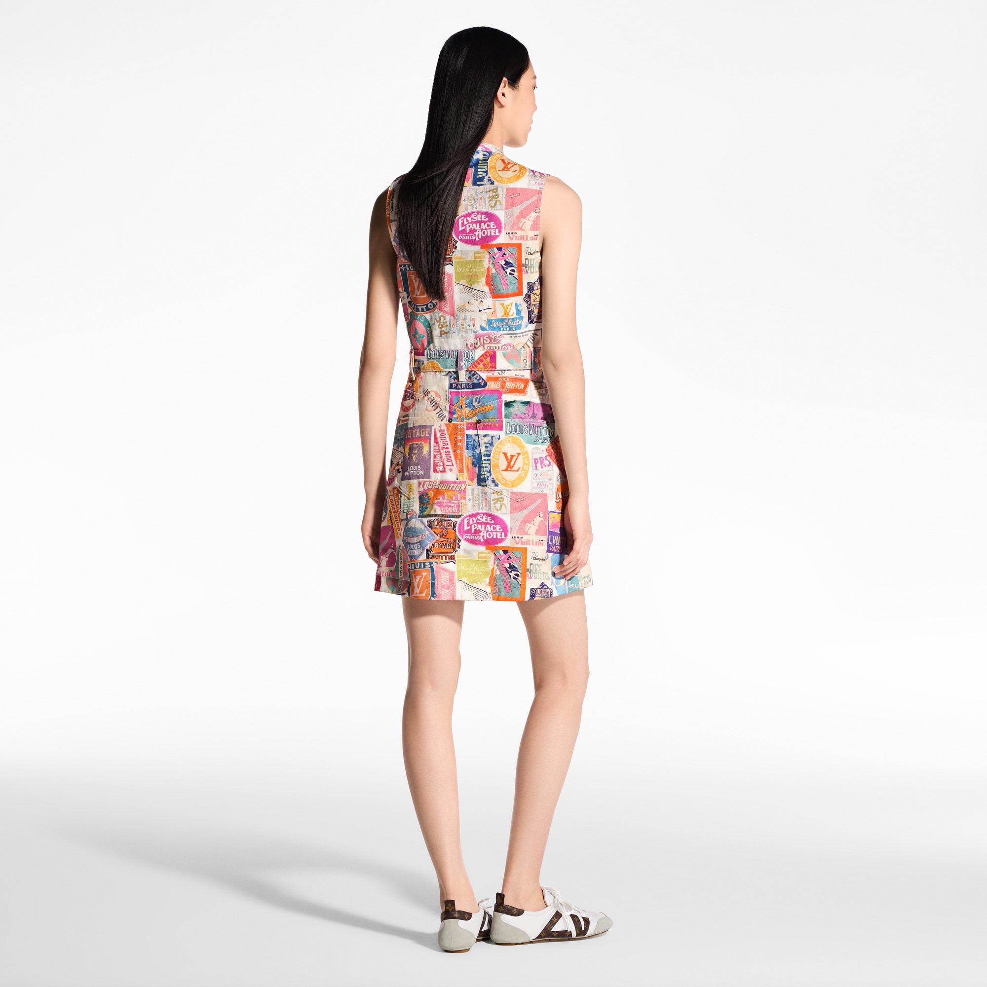 Travel Patch Zip-Up Dress  in Women