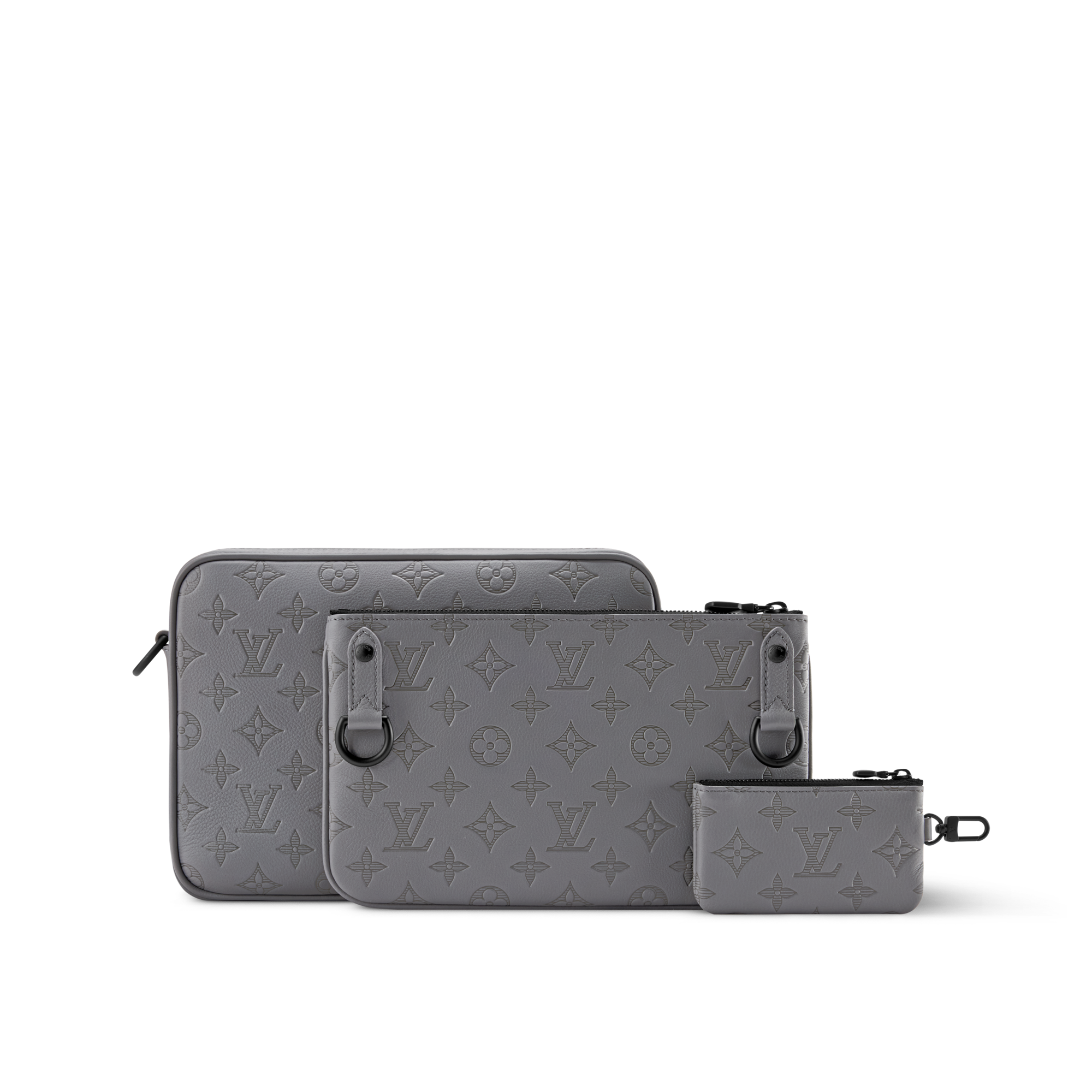 Trio Messenger  Monogram Shadow Leather in Bags and Small Leather Goods