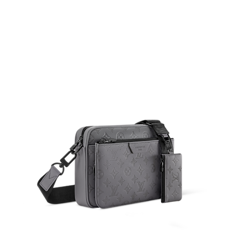 Trio Messenger Monogram Shadow Leather in Bags and Small Leather Goods's Men Bags Newness collections by Louis Vuitton (Product zoom)