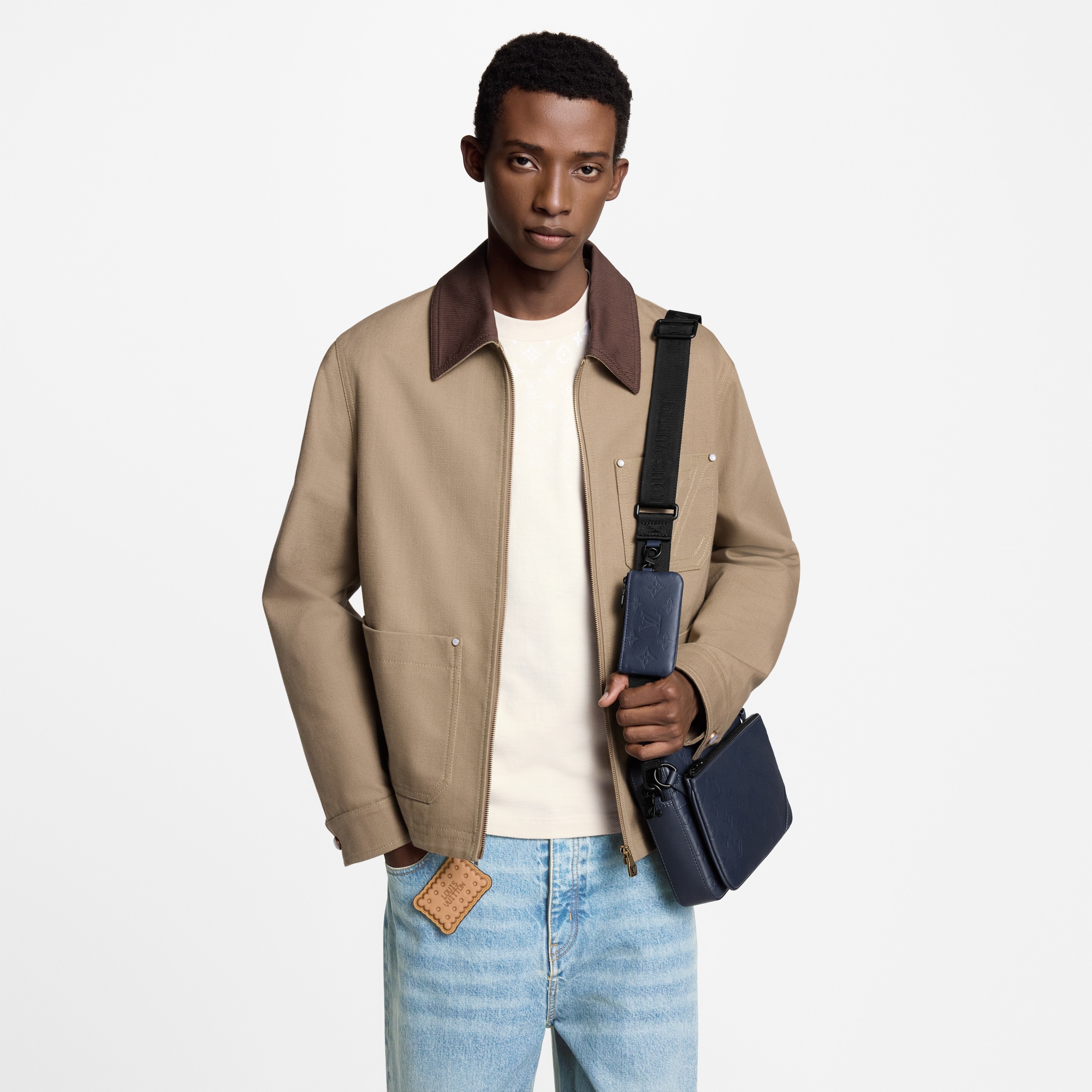 Trio Messenger Monogram Shadow Leather in Bags and Small Leather Goods