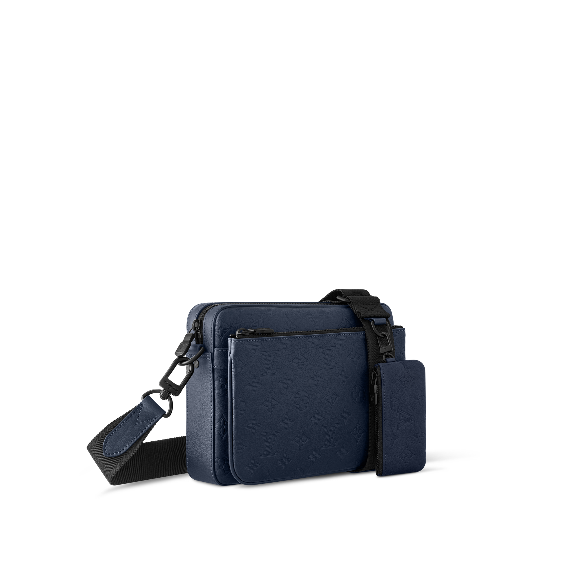 Trio Messenger Monogram Shadow Leather in Bags and Small Leather Goods