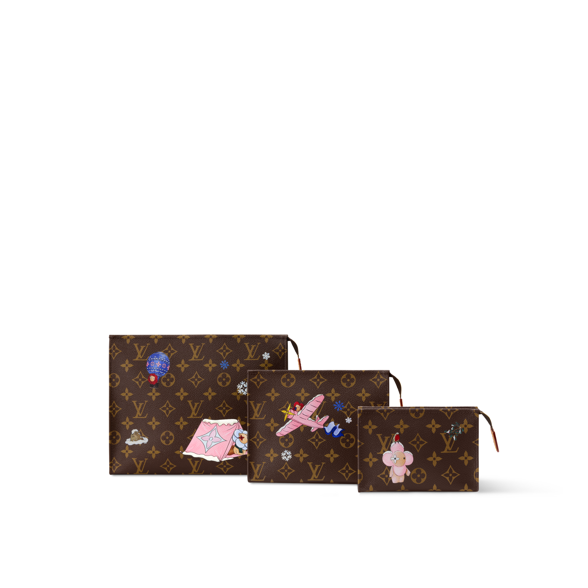 Trio Toilet Pouch Monogram in Women