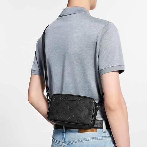 Trocadéro Wearable Wallet Monogram Shadow Leather in Men's Wallets and Small Leather Goods Mini Bags collections by Louis Vuitton (Product zoom)