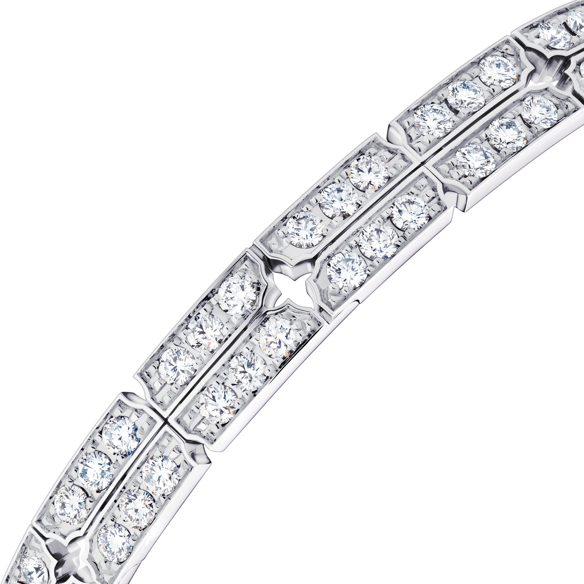 Tumbler Bracelet, White Gold and Diamonds  in Jewellery