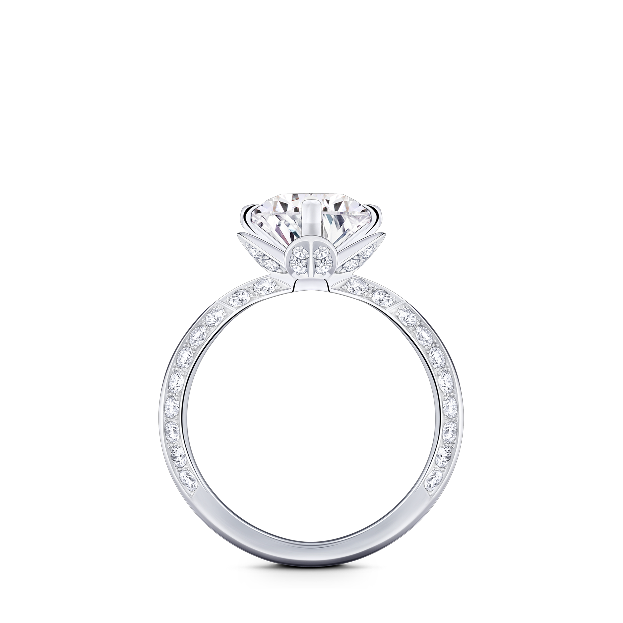 Tumbler Ring, White Gold and Diamonds  in Jewellery