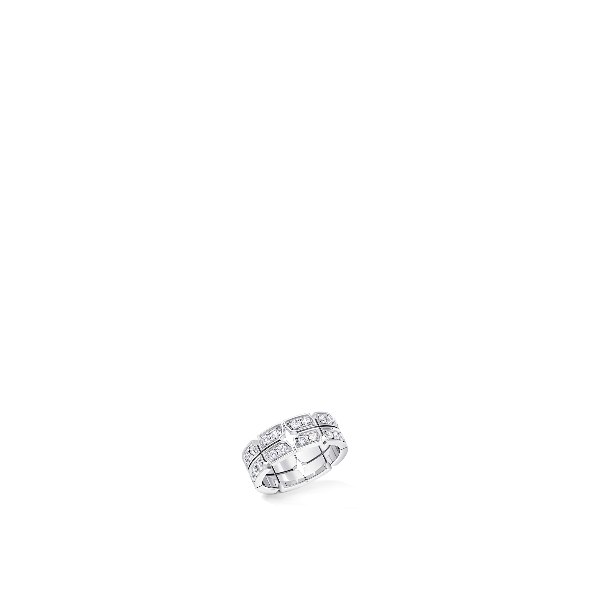 Tumbler Ring, White Gold and Diamonds  in Jewellery