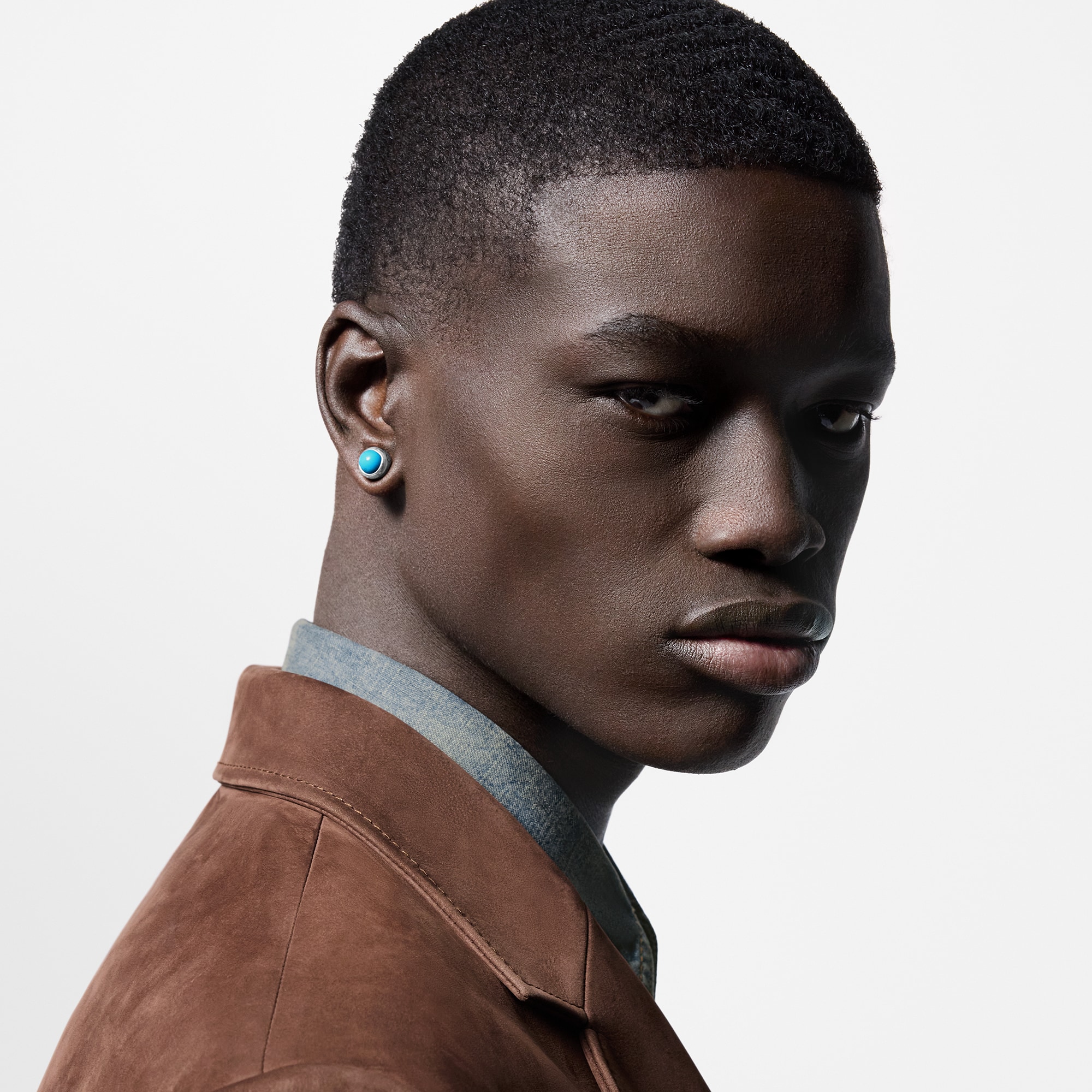 Turquoise Rodeo Earrings . in Men