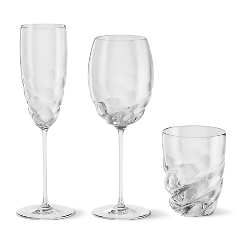 Twist Set of 2 Champagne Glass H25 in Trunks, Travel and Home's Home and Art of Dining Art of Dining collections by Louis Vuitton (Product zoom)