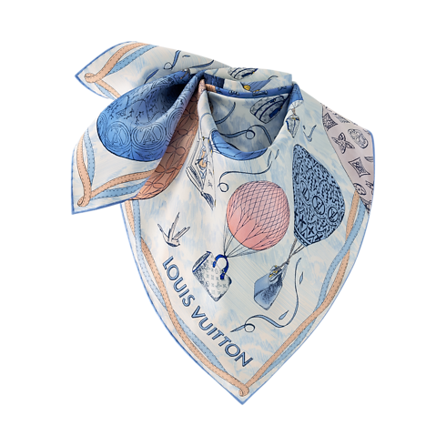 Up And Away Square 90 . in Women's Accessories Silk Squares and Bandeaus collections by Louis Vuitton (Product zoom)