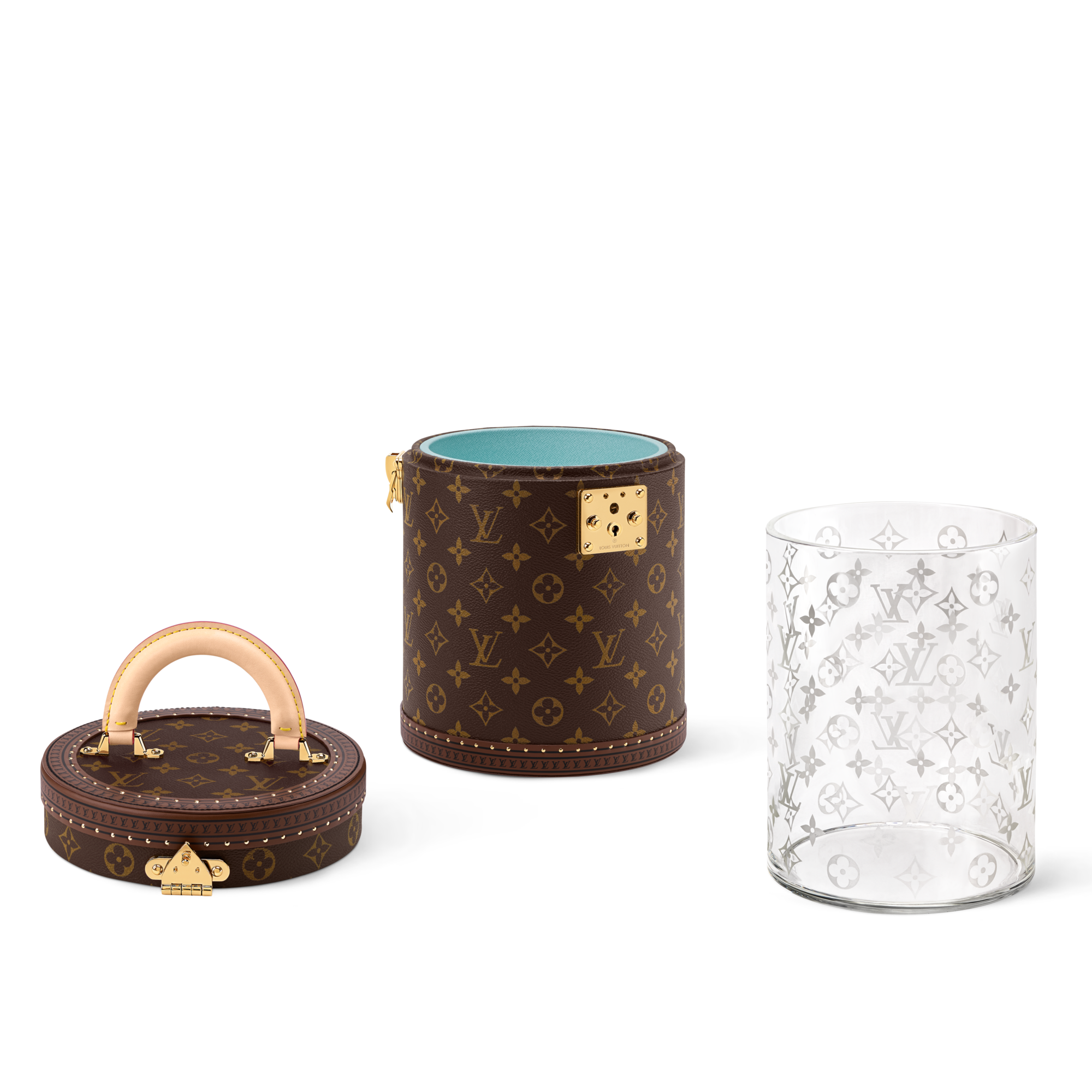 Vase Cannes Monogram in Trunks, Travel and Home