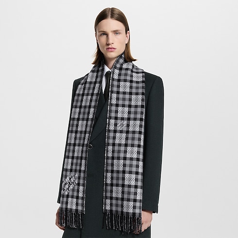 Vichy Damier Scarf . in Men's Accessories Scarves for Men collections by Louis Vuitton (Product zoom)