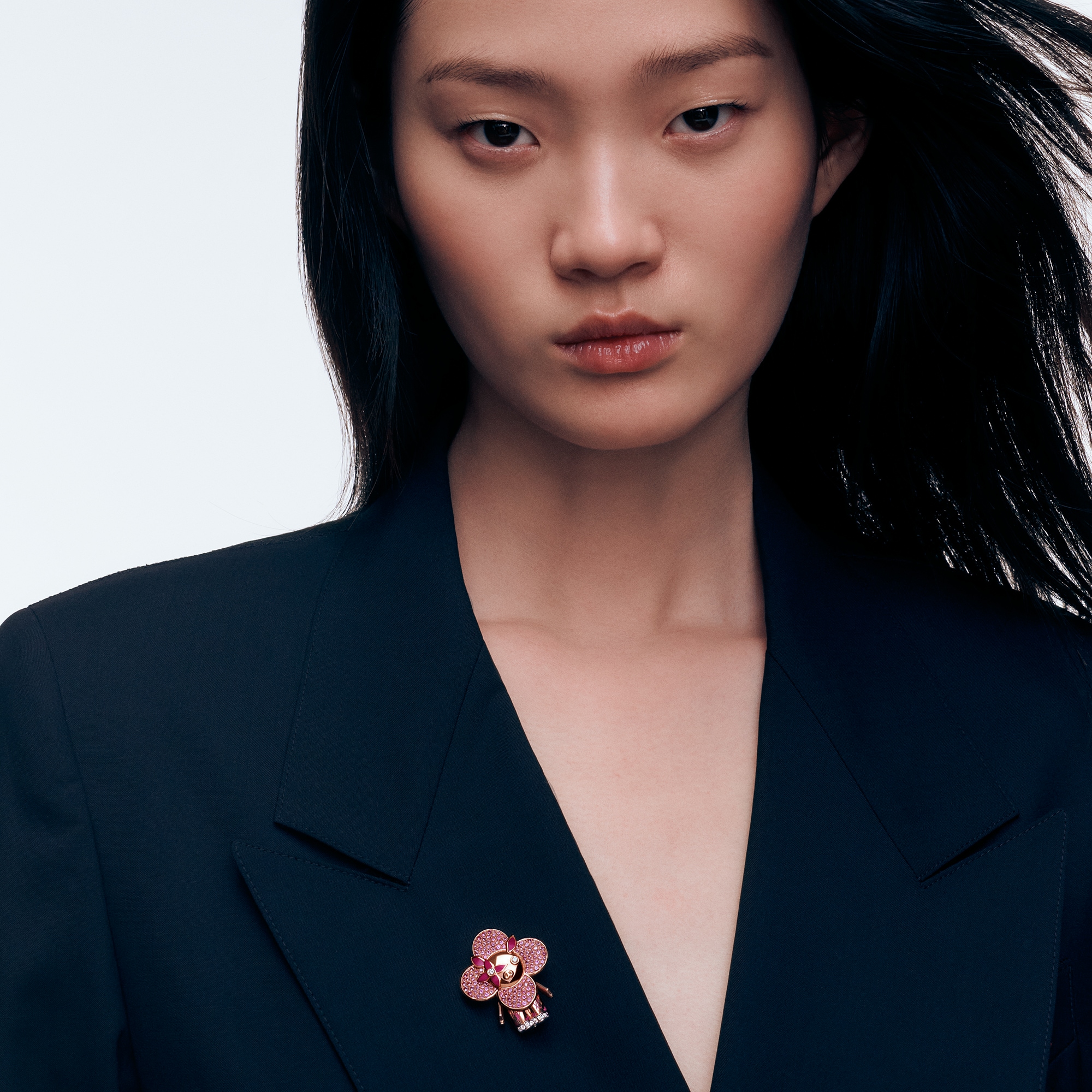 Vivienne Pig Pendant, Pink Gold, Lacquer, Diamonds & Colored Gemstones  in Les Extraordinaires