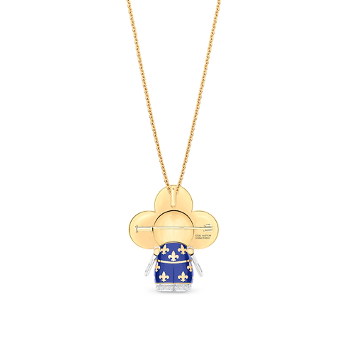 Vivienne Royal Pendant, Yellow Gold, White Gold, Lacquer & Diamonds in Jewellery's Categories All Fine Jewellery collections by Louis Vuitton (Product zoom)