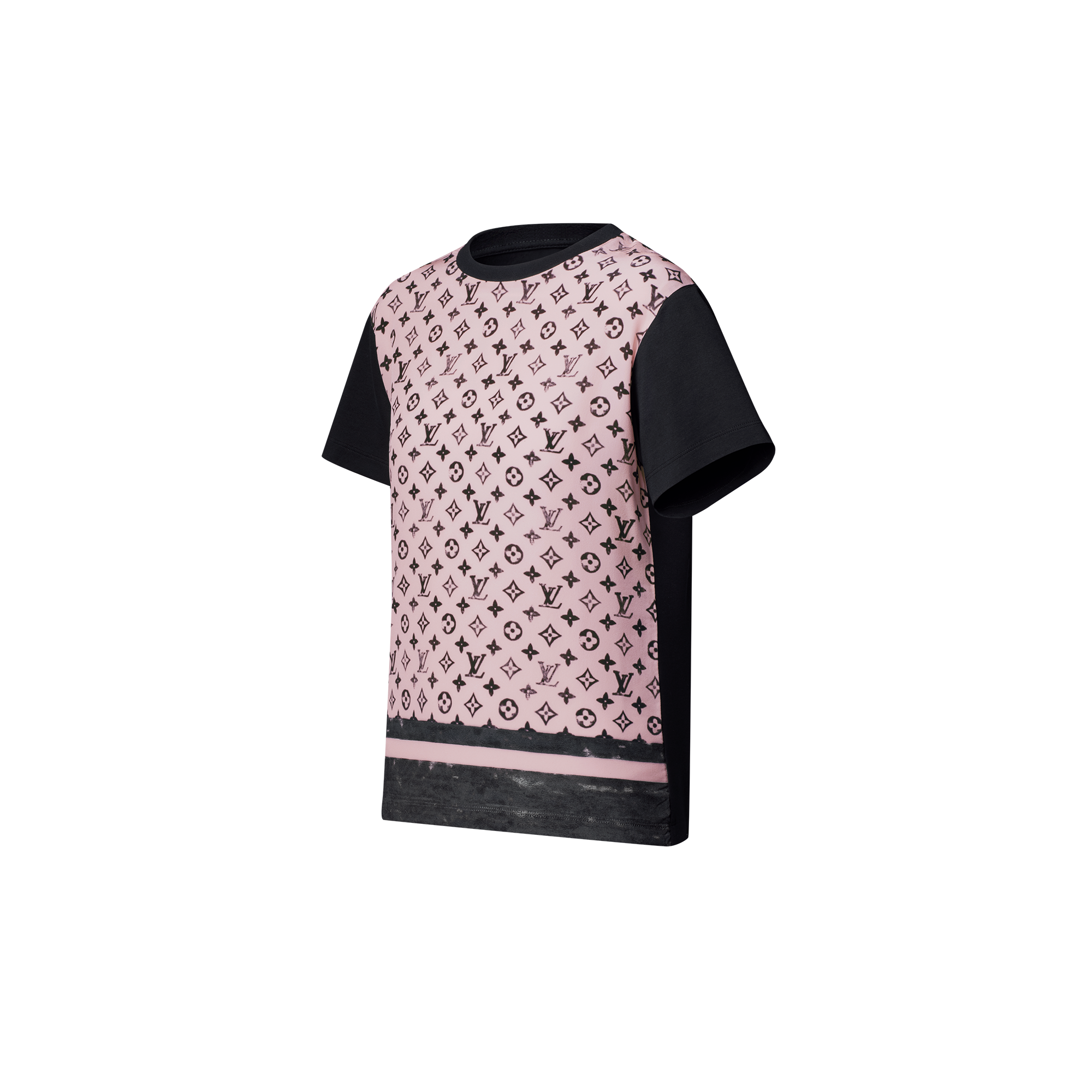 Washed Monogram Front T-Shirt  in Women