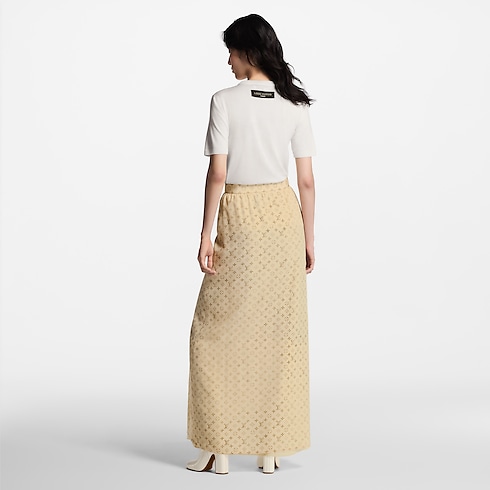 Washed Monogram Maxi Skirt in Women's Ready-to-Wear Skirts and Shorts collections by Louis Vuitton (Product zoom)