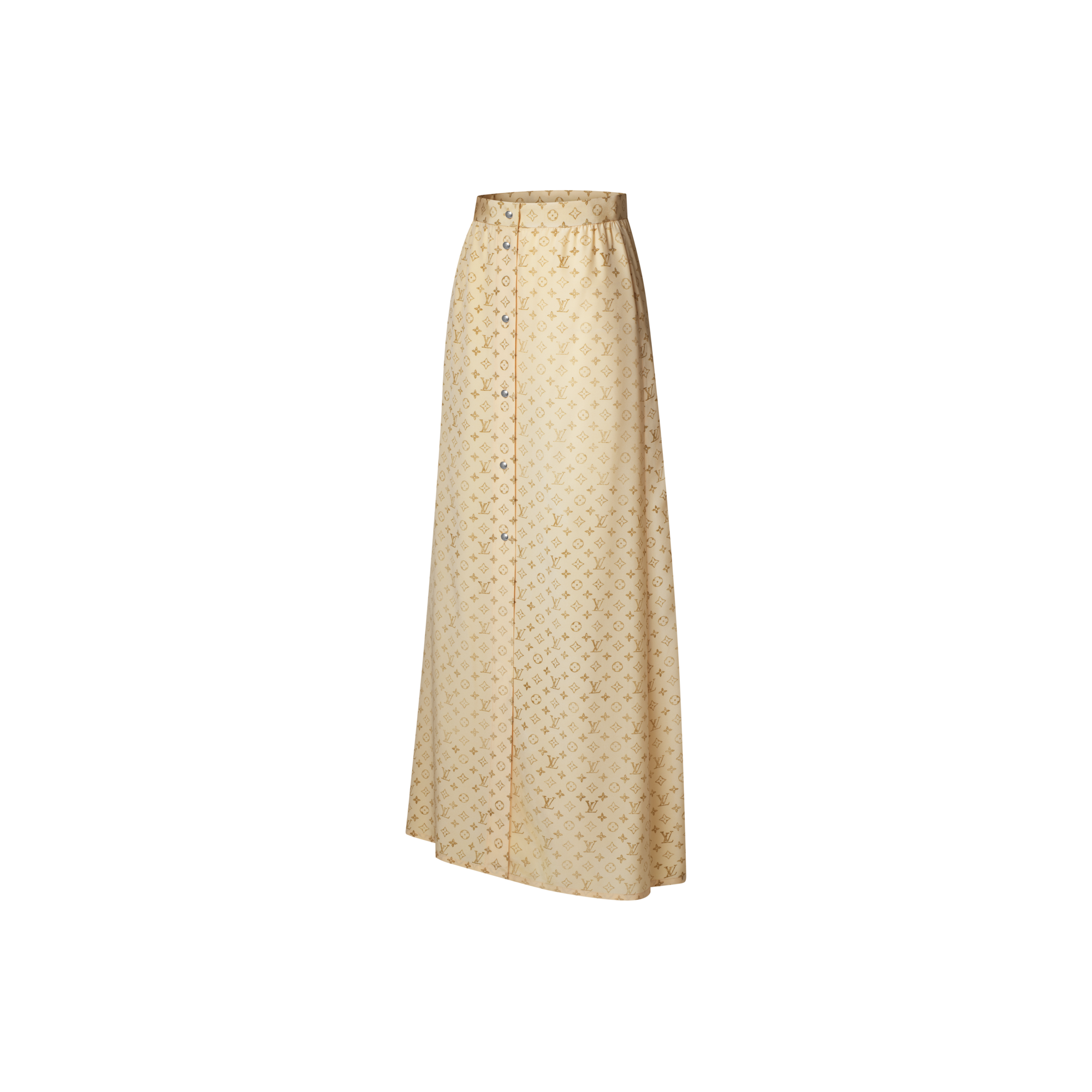 Washed Monogram Maxi Skirt  in Women