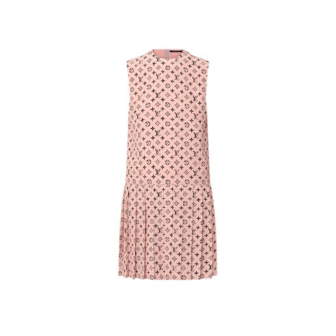Washed Monogram Pleat Dress in Women's Ready-to-Wear Dresses collections by Louis Vuitton (Product zoom)