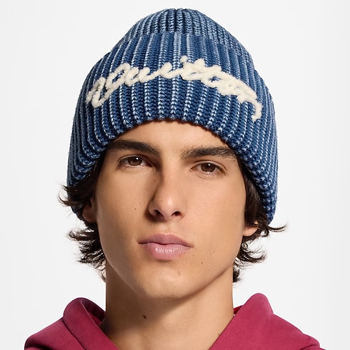 Washed Signature Beanie . in Men's Accessories Hats, Beanies and Gloves collections by Louis Vuitton (Product zoom)