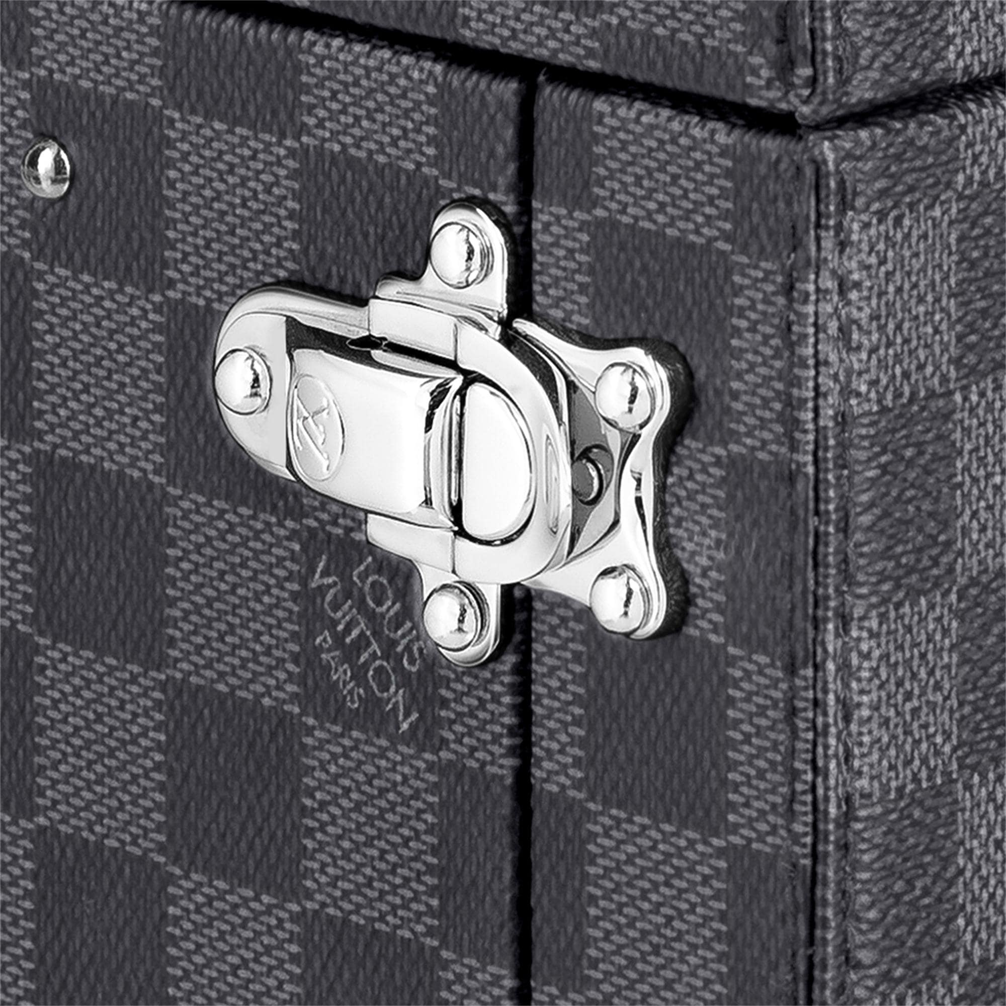 Watch Box Damier Graphite Canvas in Men