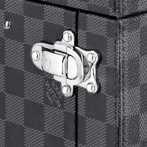 Watch Box Damier Graphite Canvas in Men's Discontinued Product Obs 6 collections by Louis Vuitton (Product zoom)
