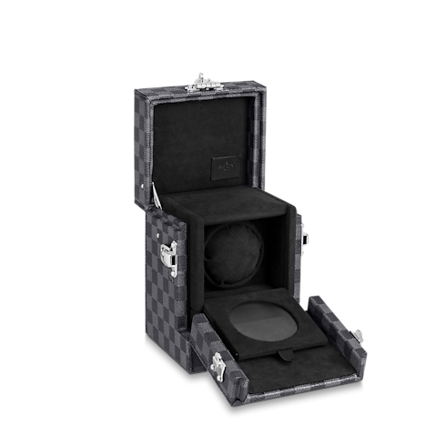 Watch Box Damier Graphite Canvas in Men's Discontinued Product Obs 6 collections by Louis Vuitton (Product zoom)