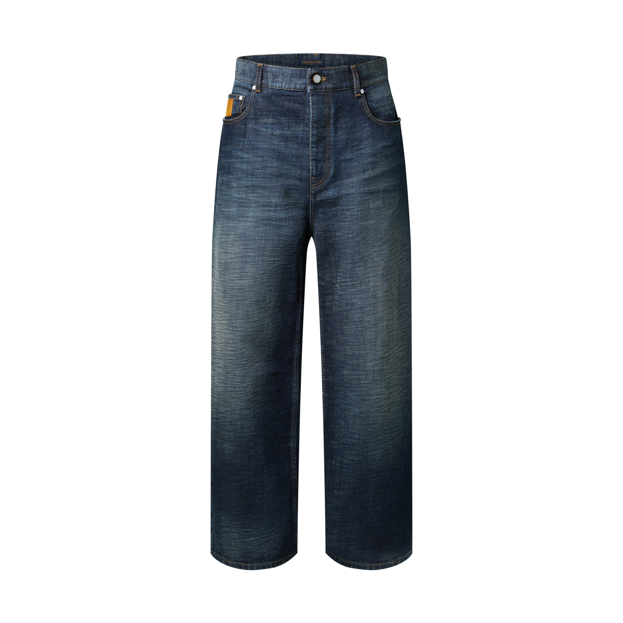 Wide Leg Denim Pants  in Men