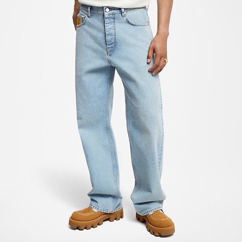 Wide Leg Fit Denim Pants in Men's Ready-to-Wear Denim collections by Louis Vuitton (Product zoom)